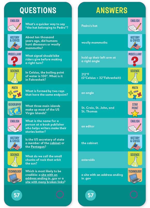 Brain Quest 5th Grade Smart Cards Revised 5th Edition