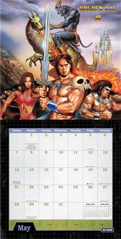 Sega Genesis 2023 Wall Calendar