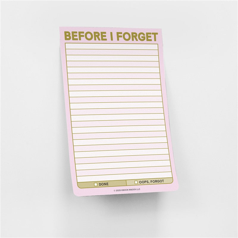 Before I Forget Great Big Sticky Note