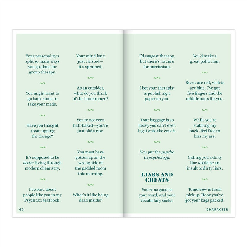 Insults &amp; Comebacks Lines for All Occasions