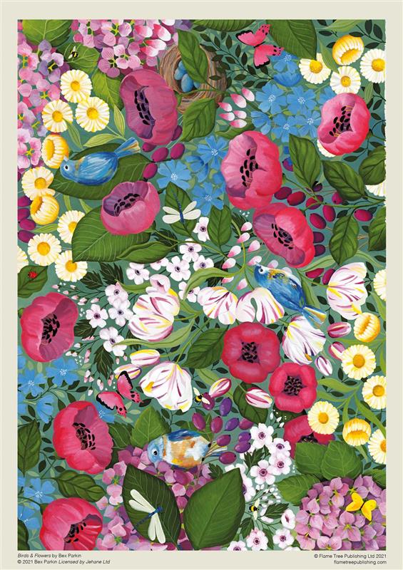 Adult Jigsaw Puzzle Bex Parkin: Birds &amp; Flowers