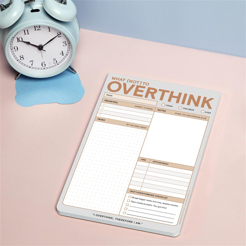 What (Not) to Overthink Pad