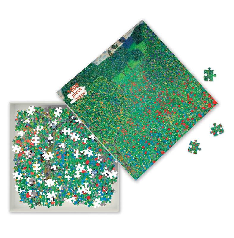 Adult Jigsaw Puzzle Gustav Klimt: Poppy Field