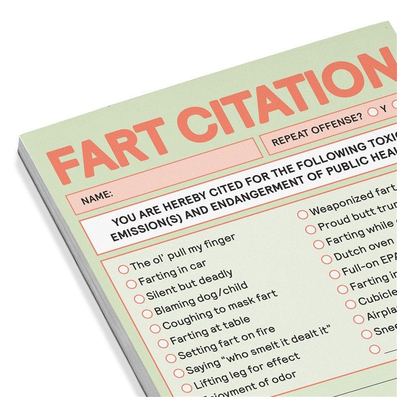 Fart Citation Nifty Note Pad