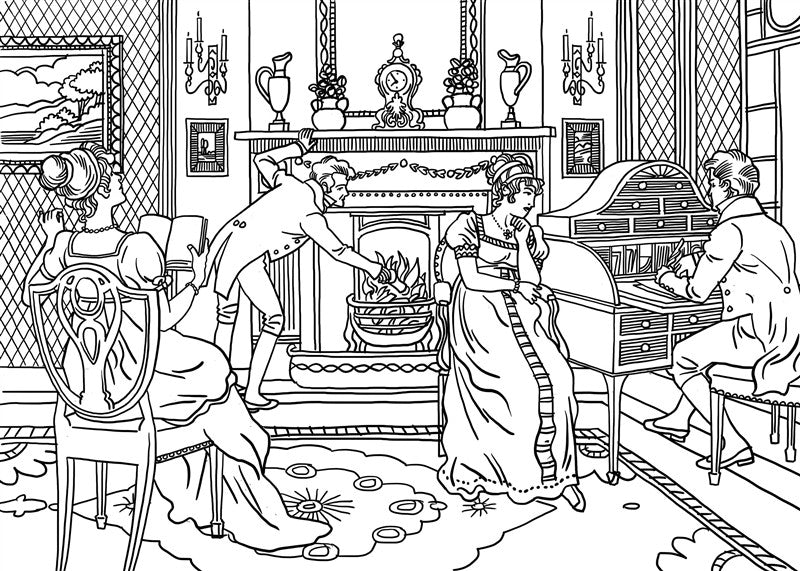 Pride and Prejudice: Classics Coloring