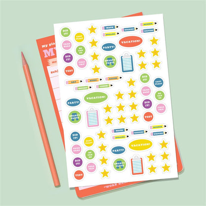 My Homework Weekly Tracker Pad Can-Do Pad with Sticker Sheet
