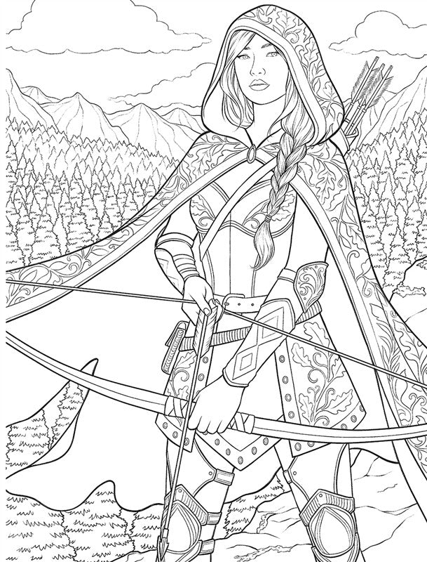 Fae: A Romantasy Coloring Book