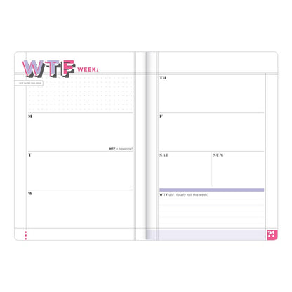 WTF Undated Planner and Weekly Agenda Notebook