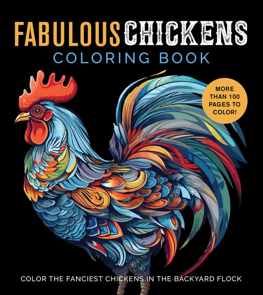 Livre de coloriage de poulets fabuleux