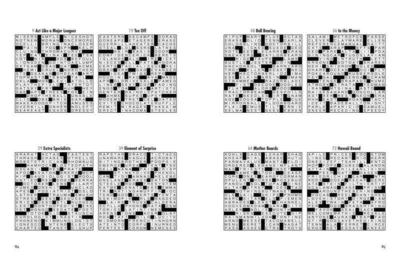 The Wall Street Journal First-Rate Sunday Crosswords