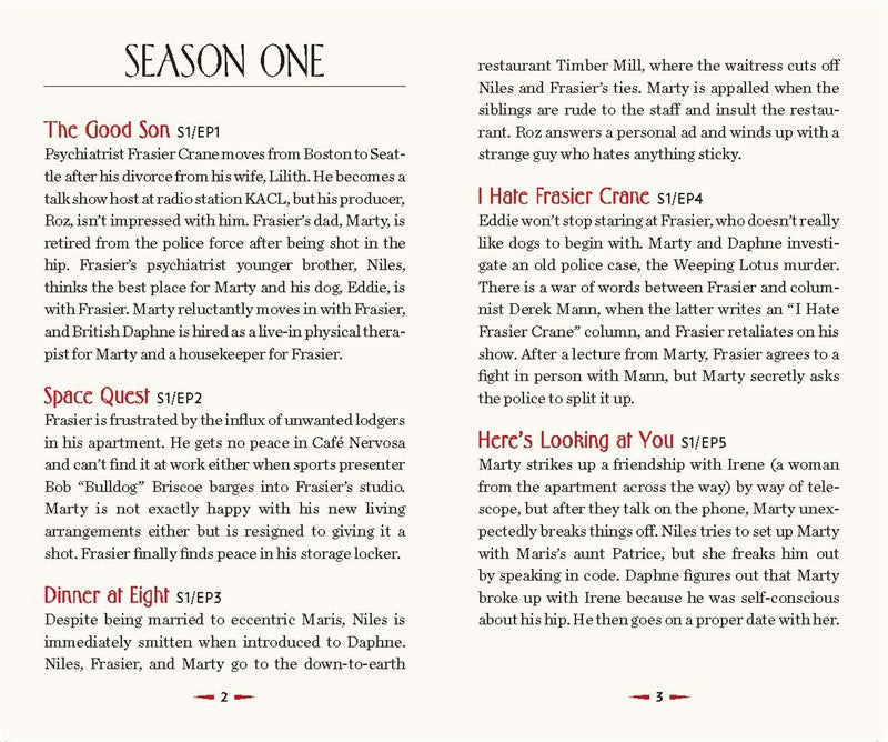 Frasier: Trivia Deck and Episode Guide