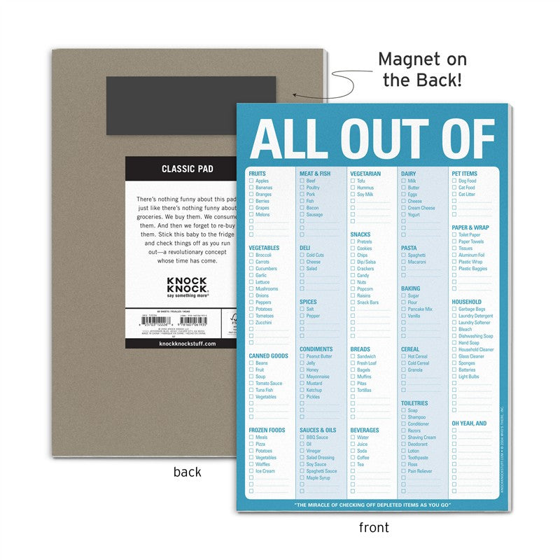 All Out Of Pad with Magnet (Blue)