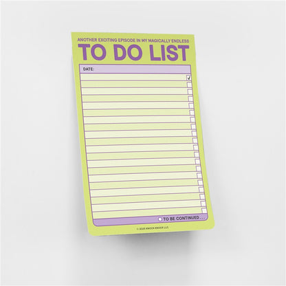 (Another Episode in My Magically Endless) To Do List Great Big Sticky Note