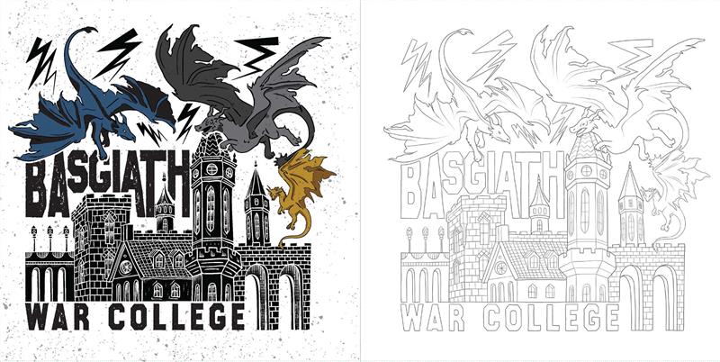 Fourth Wing: The Official Coloring Book