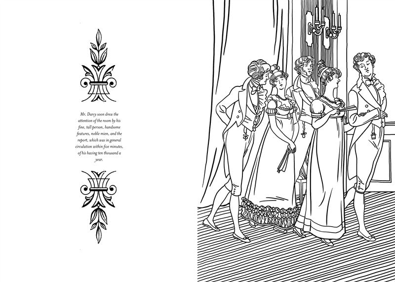 Pride and Prejudice: Classics Coloring