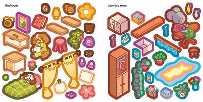 Cute & Cozy Sticker Rooms: Happy Homes