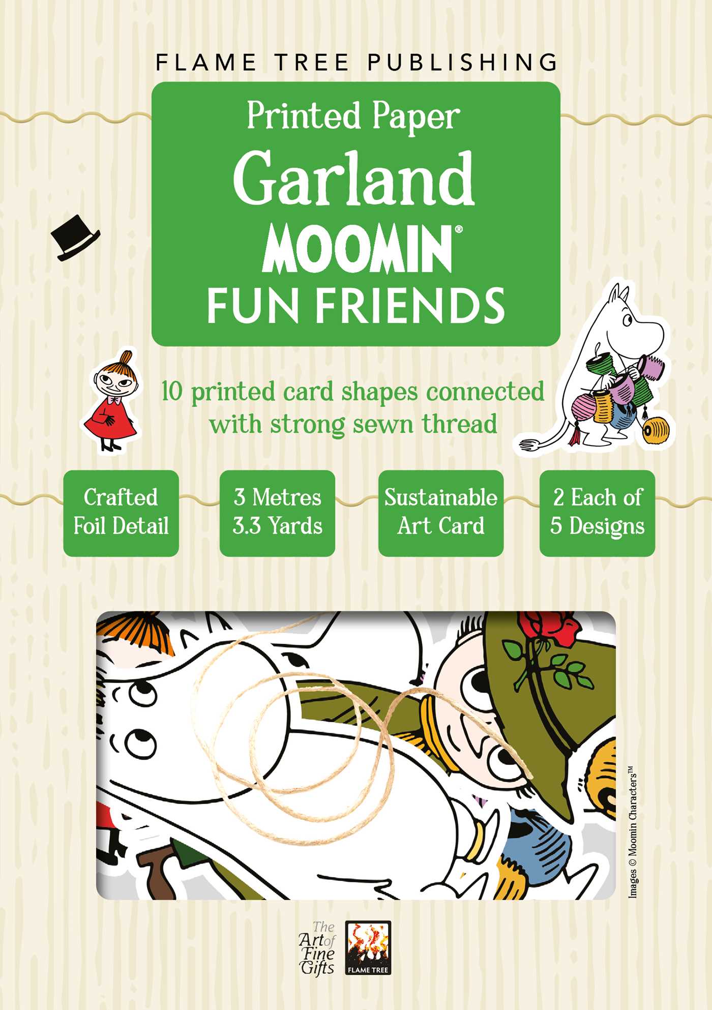 Moomin Fun Friends Paper Garland