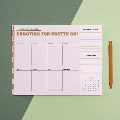 Pretty OK Weekly Desktop Calendar
