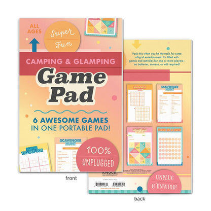 Camping &amp; Glamping On-The-Go Game Pad, Glamping &amp; Outdoor Activity Book for Kids