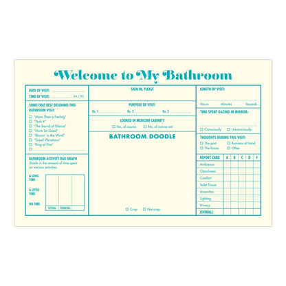 Bathroom Guest Book