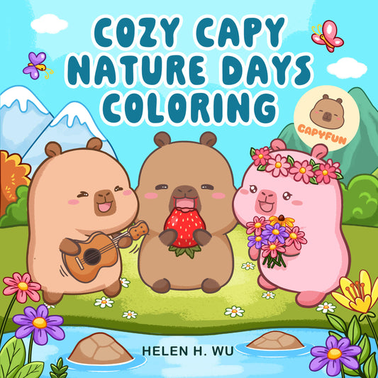 Cozy Capy Nature Days Coloring