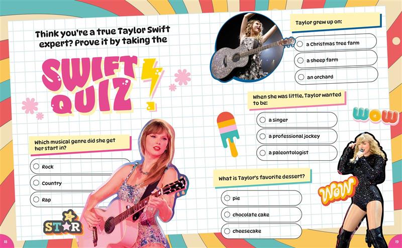 Taylor Swift: Coloring, Quizzes, Games, Photos, Facts