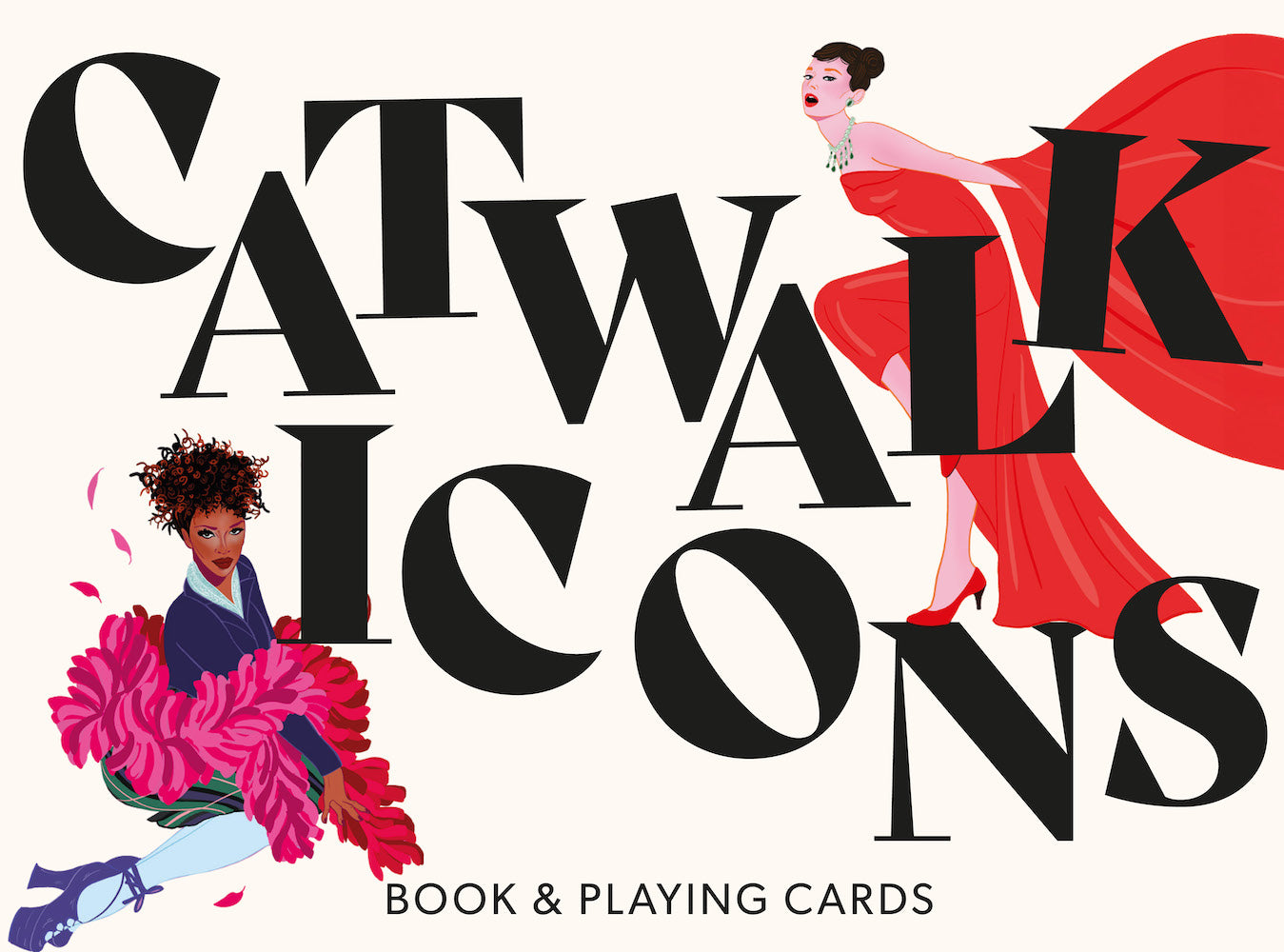Catwalk Icons: Book &amp; Playing Cards
