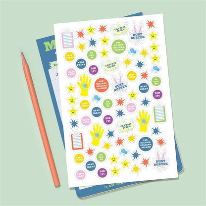 My Chores Weekly Tracker Pad Can-Do Pad with Sticker Sheet