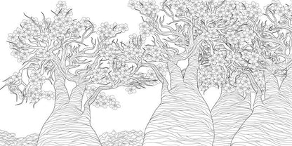 Livre de coloriage La Splendeur des Arbres