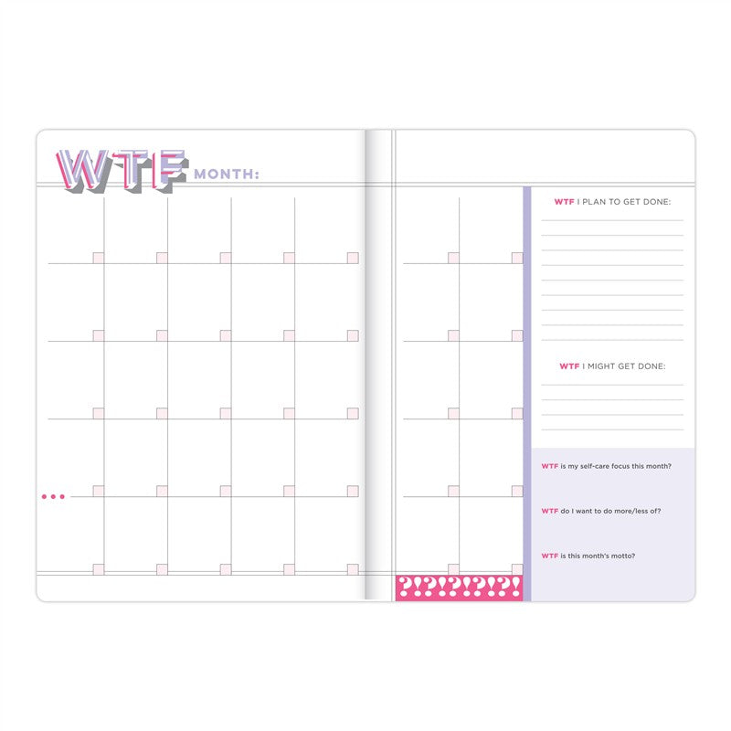 WTF Undated Planner and Weekly Agenda Notebook
