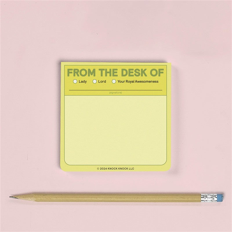 From the Desk Of Sticky Note