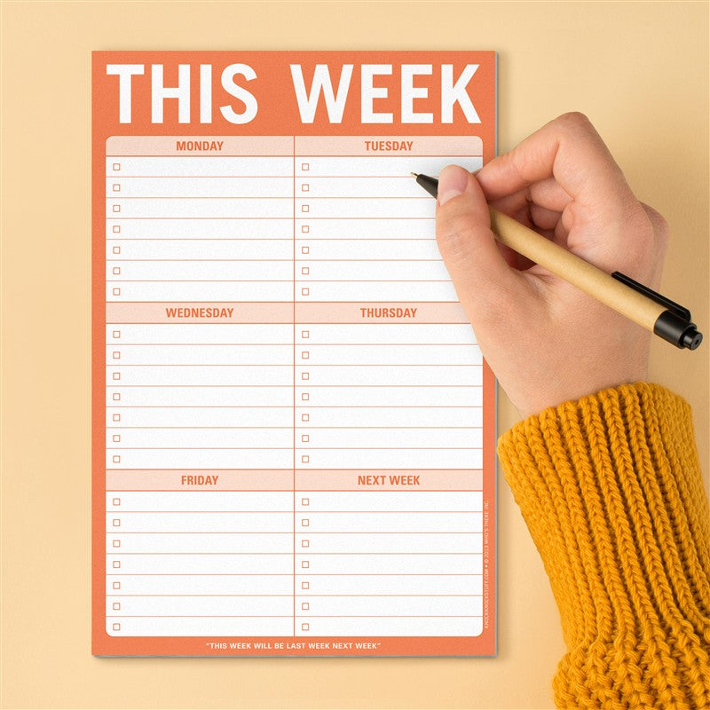 This Week Pad (Orange)