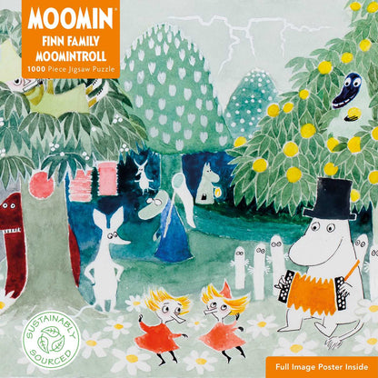 Adult Sustainable Jigsaw Puzzle Moomin: Finn Family Moomintroll