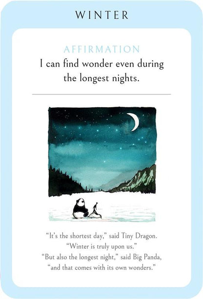Big Panda and Tiny Dragon Affirmation Cards