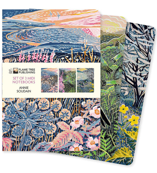 Annie Soudain Lot de 3 Carnets Midi