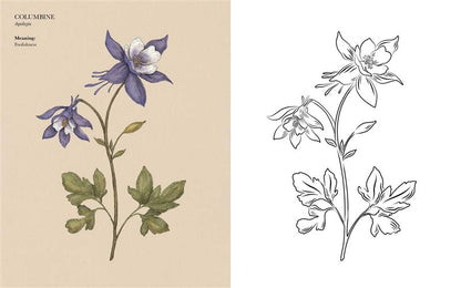 Floriography Coloring Book