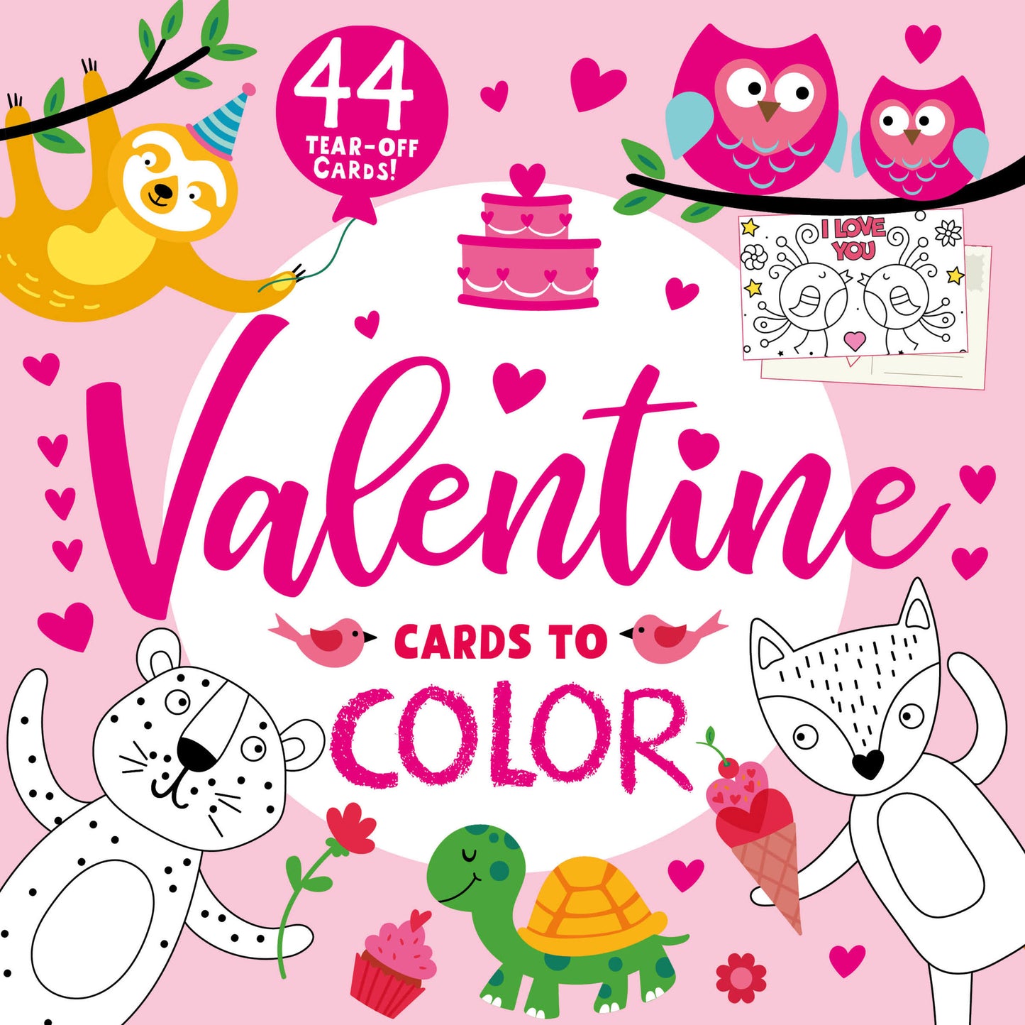 Valentine Cards to Color