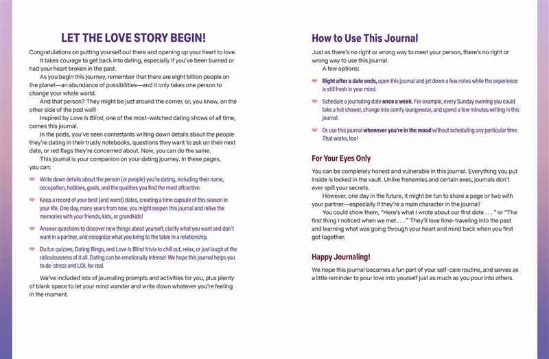 Love Is Blind: Dating Journal
