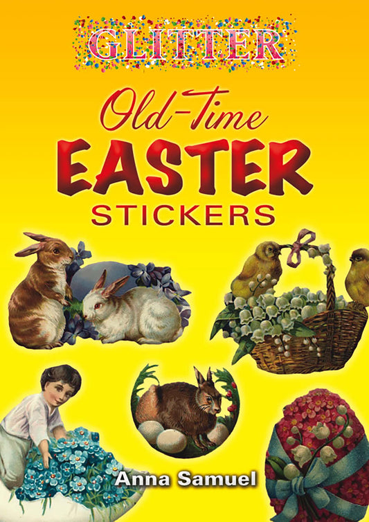 Glitter Old-Time Easter Stickers