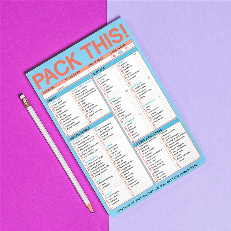 Pack This Pad (Pastel Version)