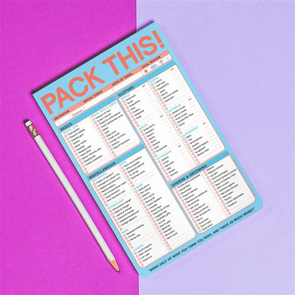 Pack This Pad (Pastel Version)