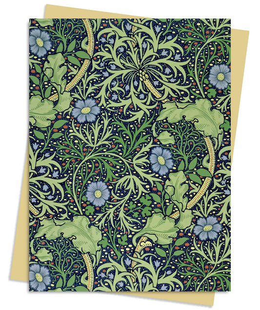 William Morris : Pack de cartes de vœux avec papier peint aux algues