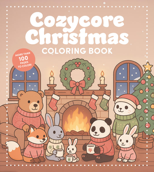 Cozycore Christmas Coloring Book