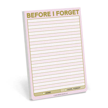 Before I Forget Great Big Sticky Note