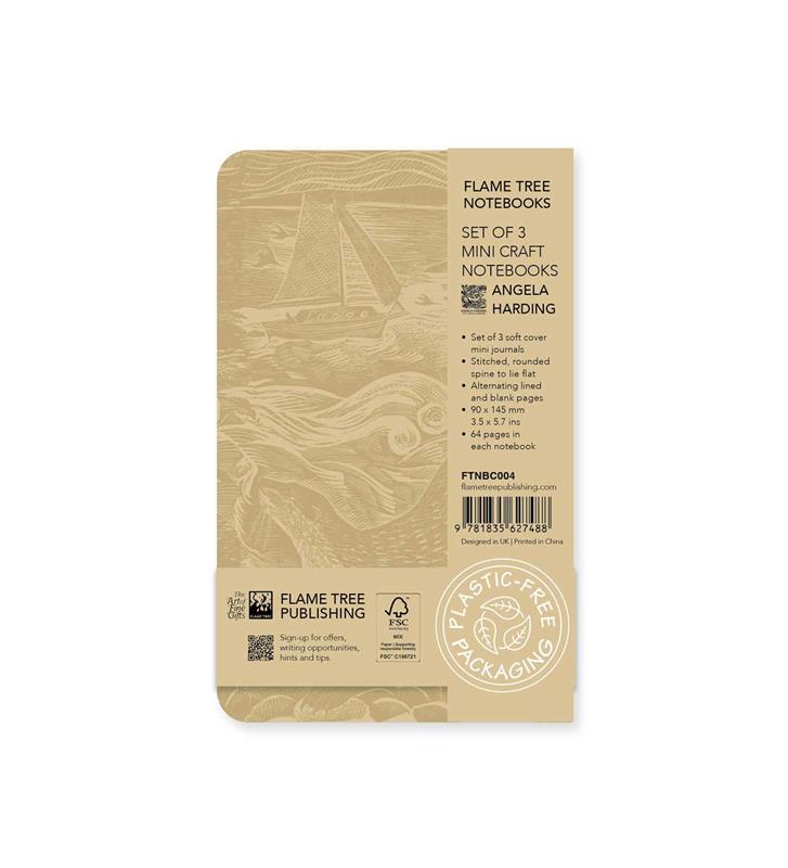 Angela Harding Set of 3 Mini Craft Notebooks