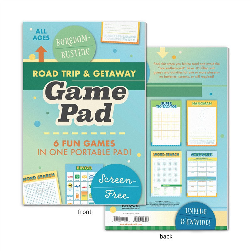 Roadtrip &amp; Getaway On-The-Go Game Pad, Travel Car Activities Book for Kids