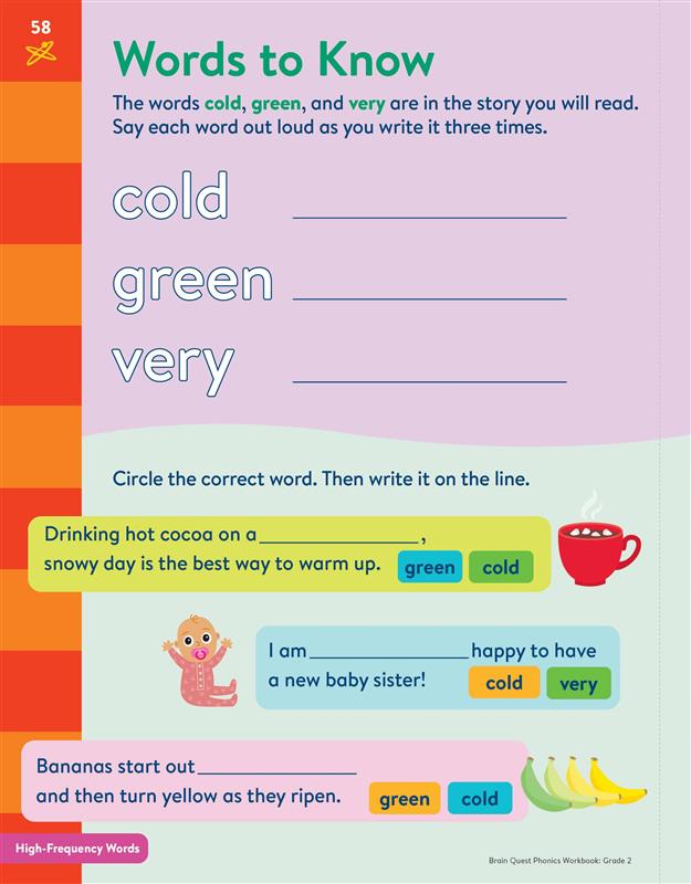 Brain Quest Phonics Workbook: Grade 2