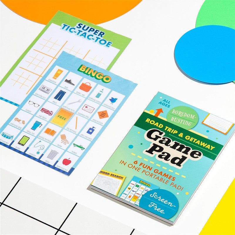 Roadtrip &amp; Getaway On-The-Go Game Pad, Travel Car Activities Book for Kids