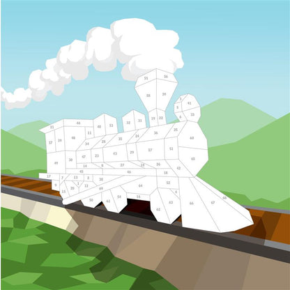 Paint by Sticker Kids: Trucks, Trains & More