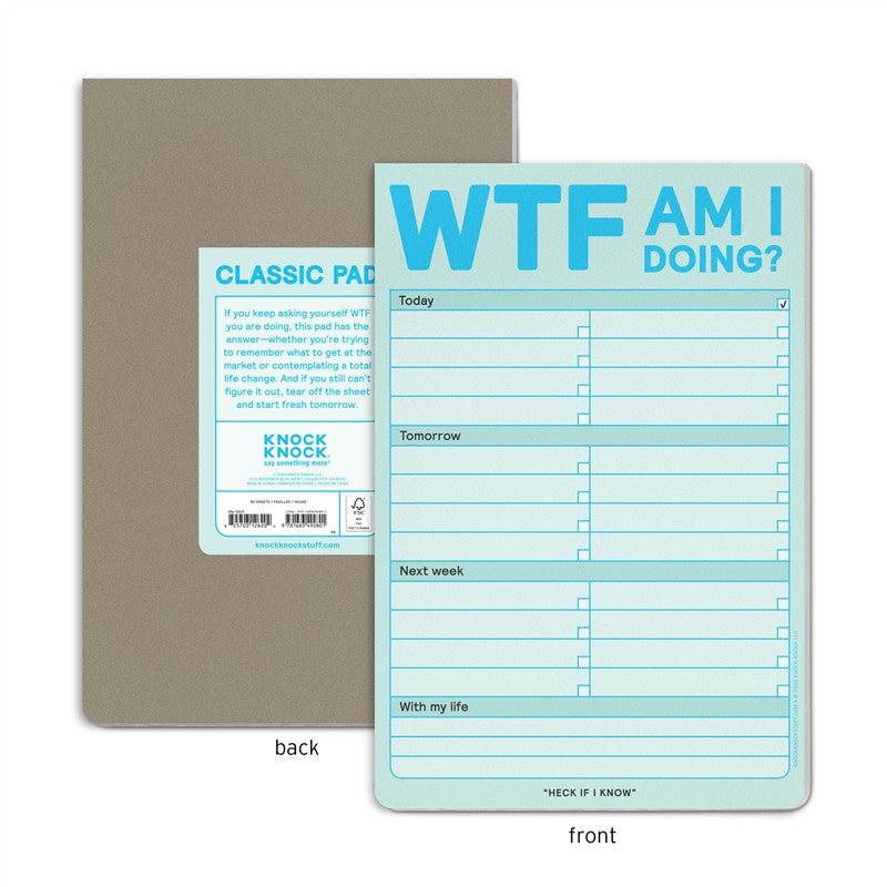 WTF Am I Doing? Pad (Pastel Edition)
